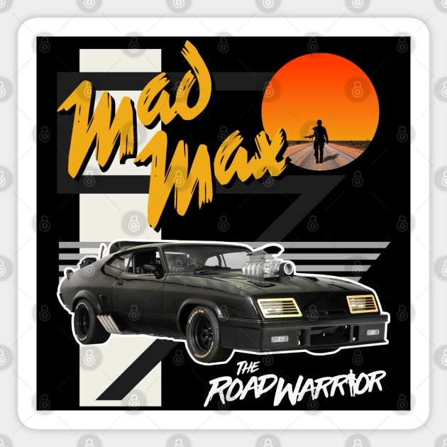 Mad Max The Road Warrior V8 Interceptor Sticker by darklordpug